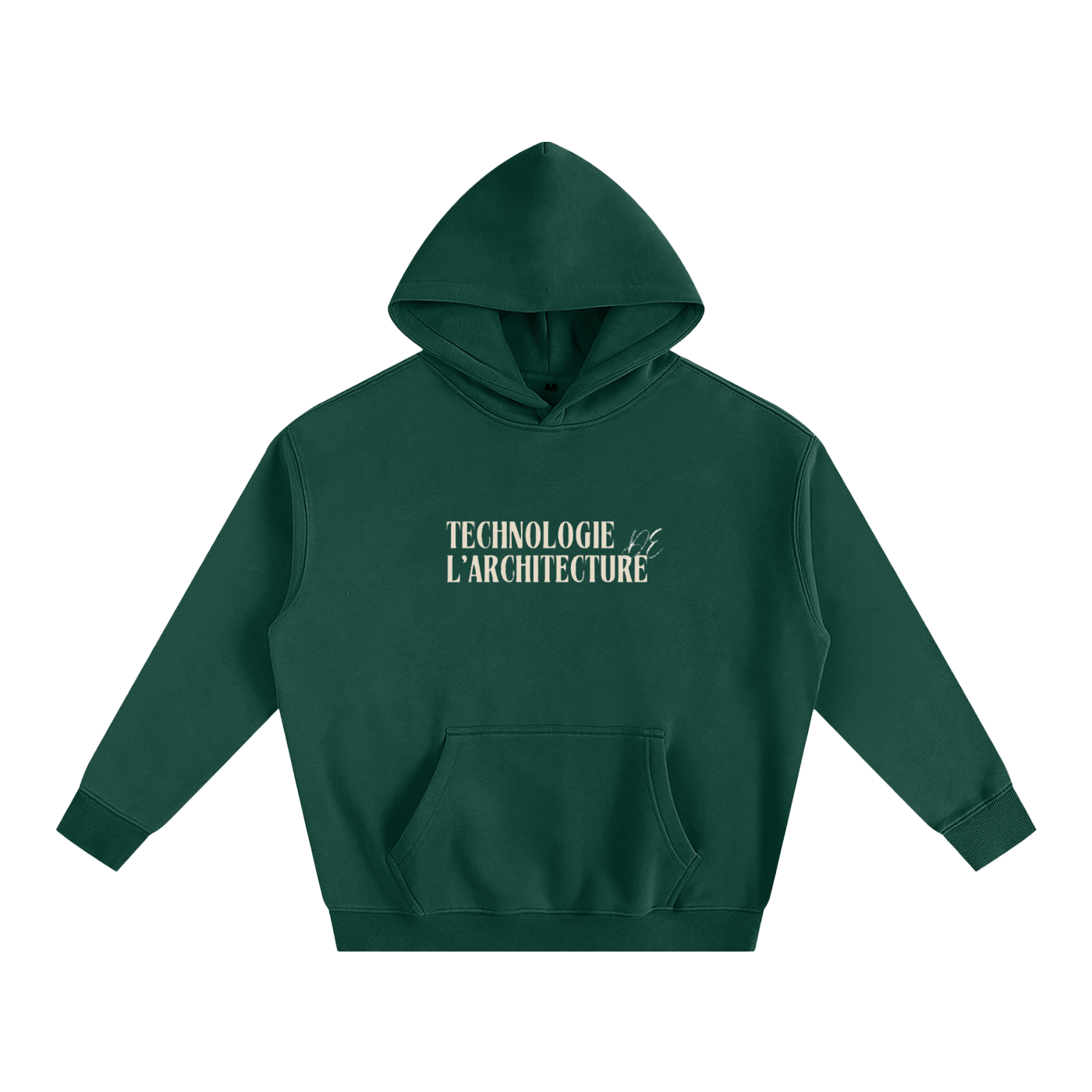 Hoodie oversize en molleton - Architecture - modèle 6