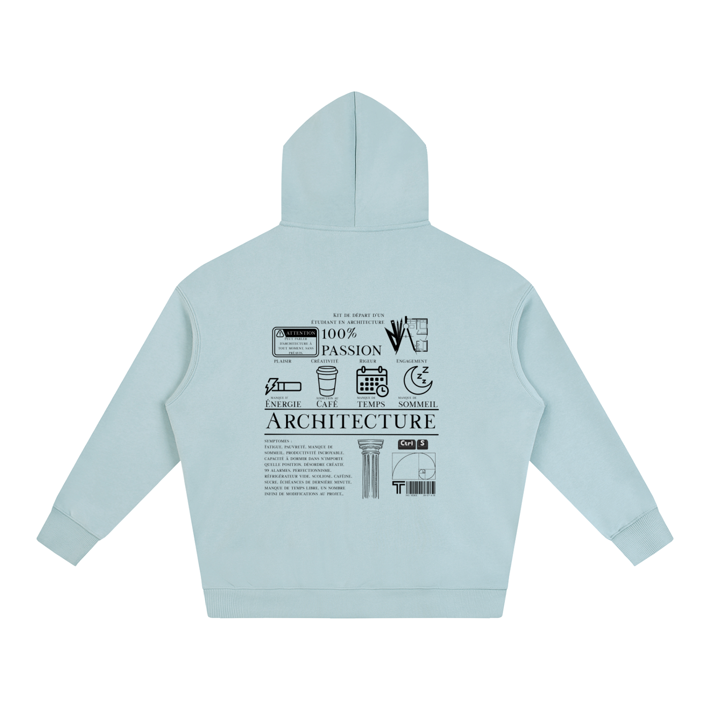 Oversize Fleeced Hoodie - MODÈLE_04