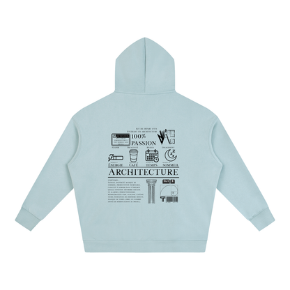 Oversize Fleeced Hoodie - MODÈLE_04