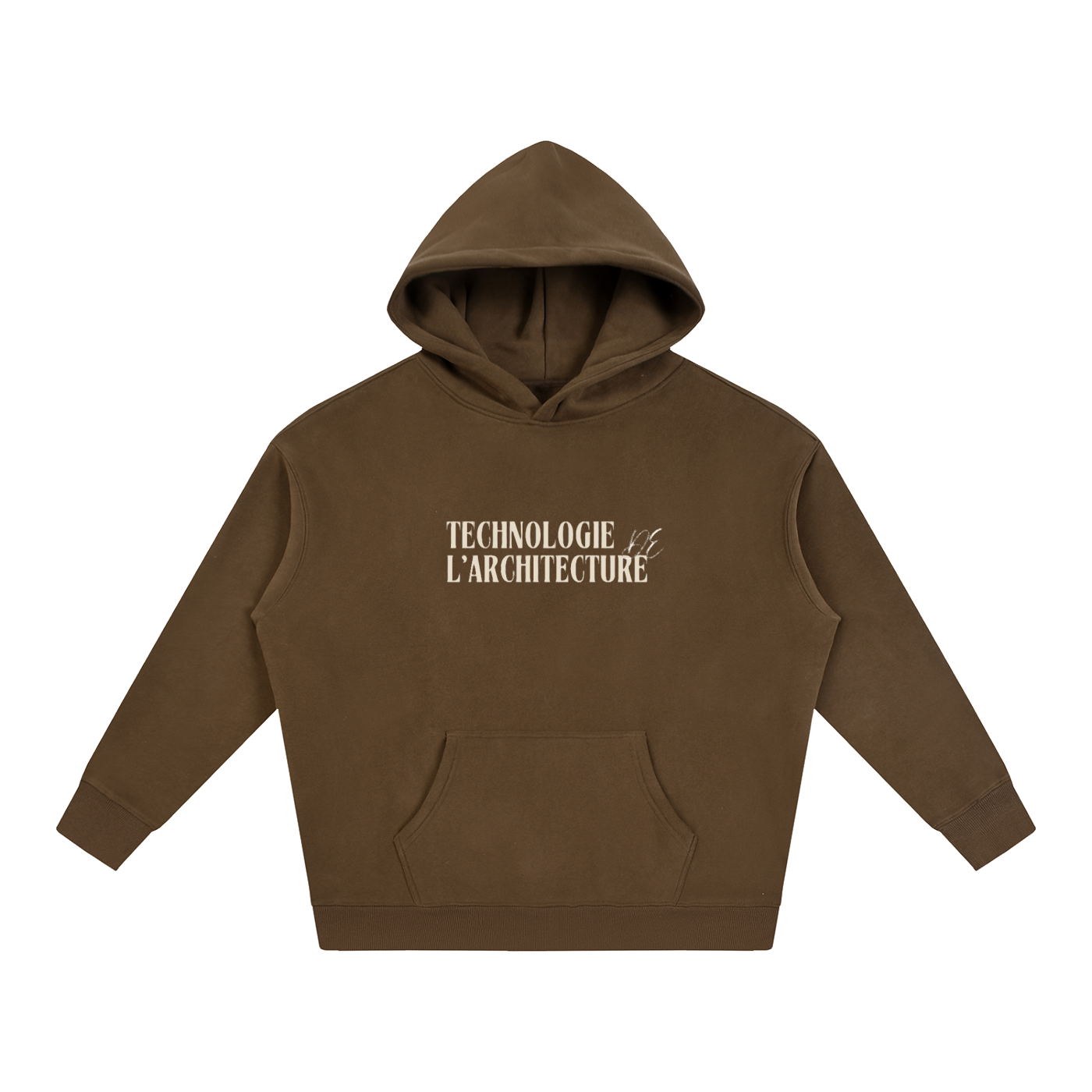Oversize Fleeced Hoodie - MODÈLE_03