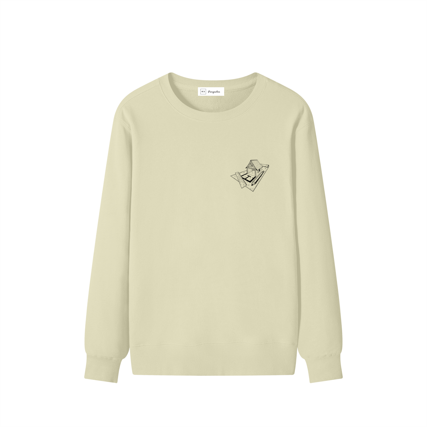 Chandail style Sweat-shirt unisexe en coton - Architecture - Modèle 3