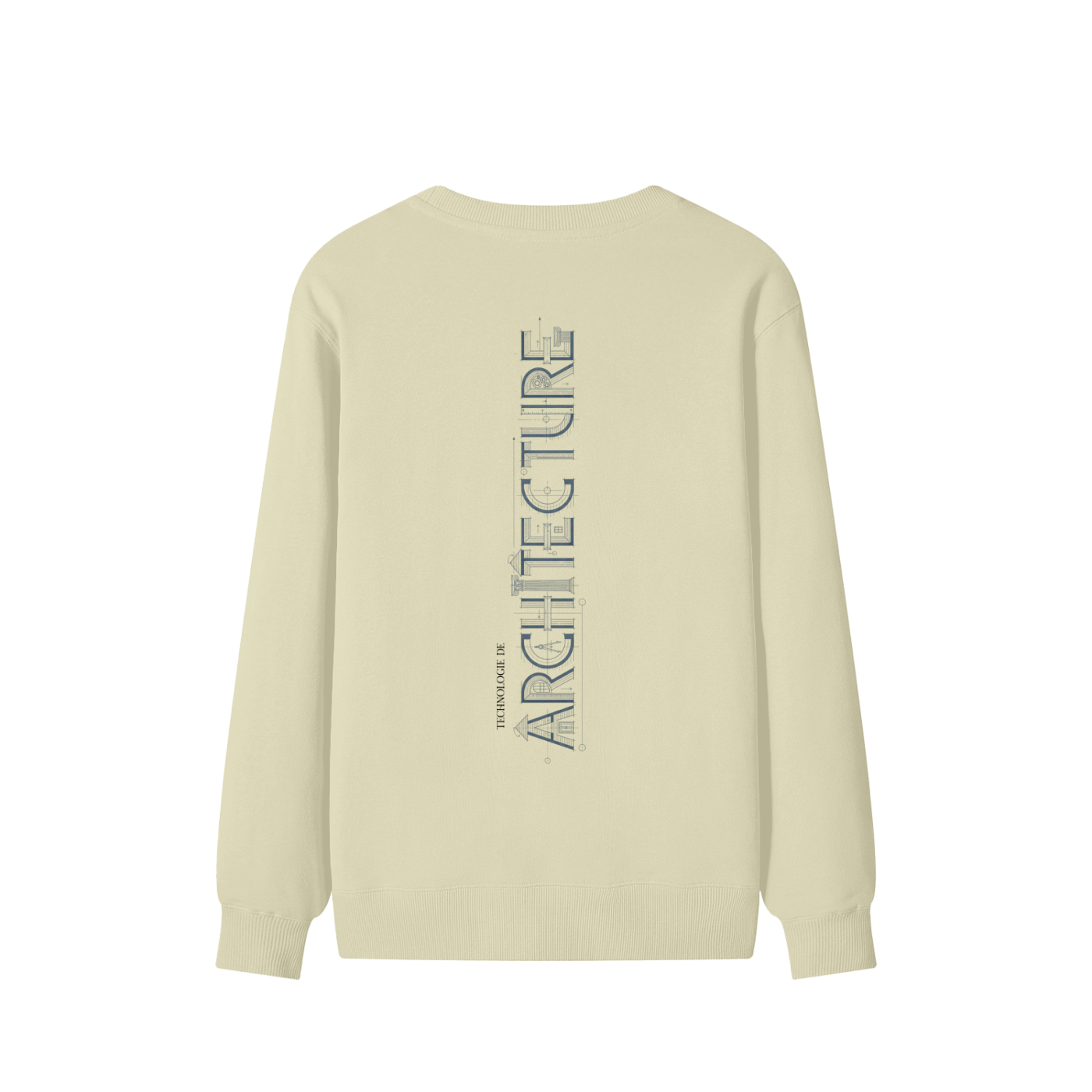 Chandail style Sweat-shirt unisexe en coton - Architecture - Modèle 3
