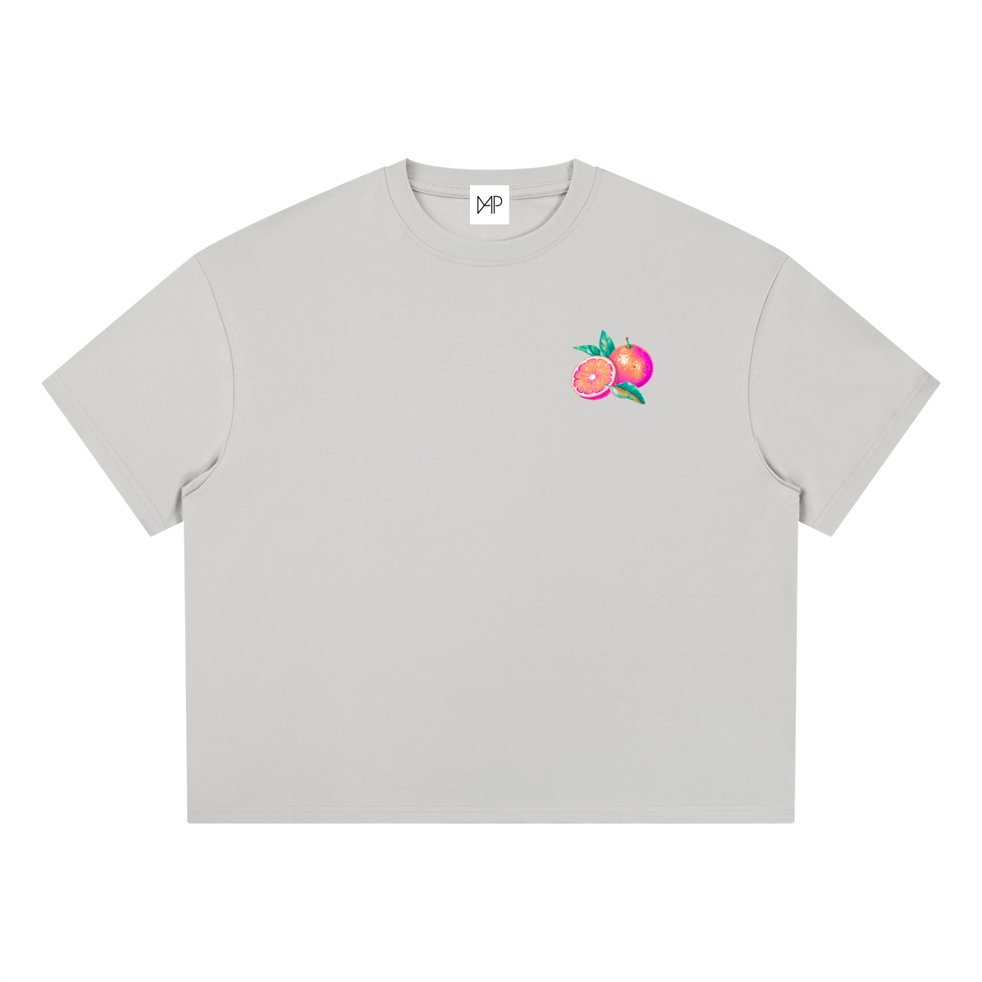T-shirt boxy Coolmax - Orange coastline