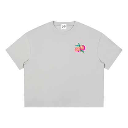 T-shirt boxy Coolmax - Orange coastline