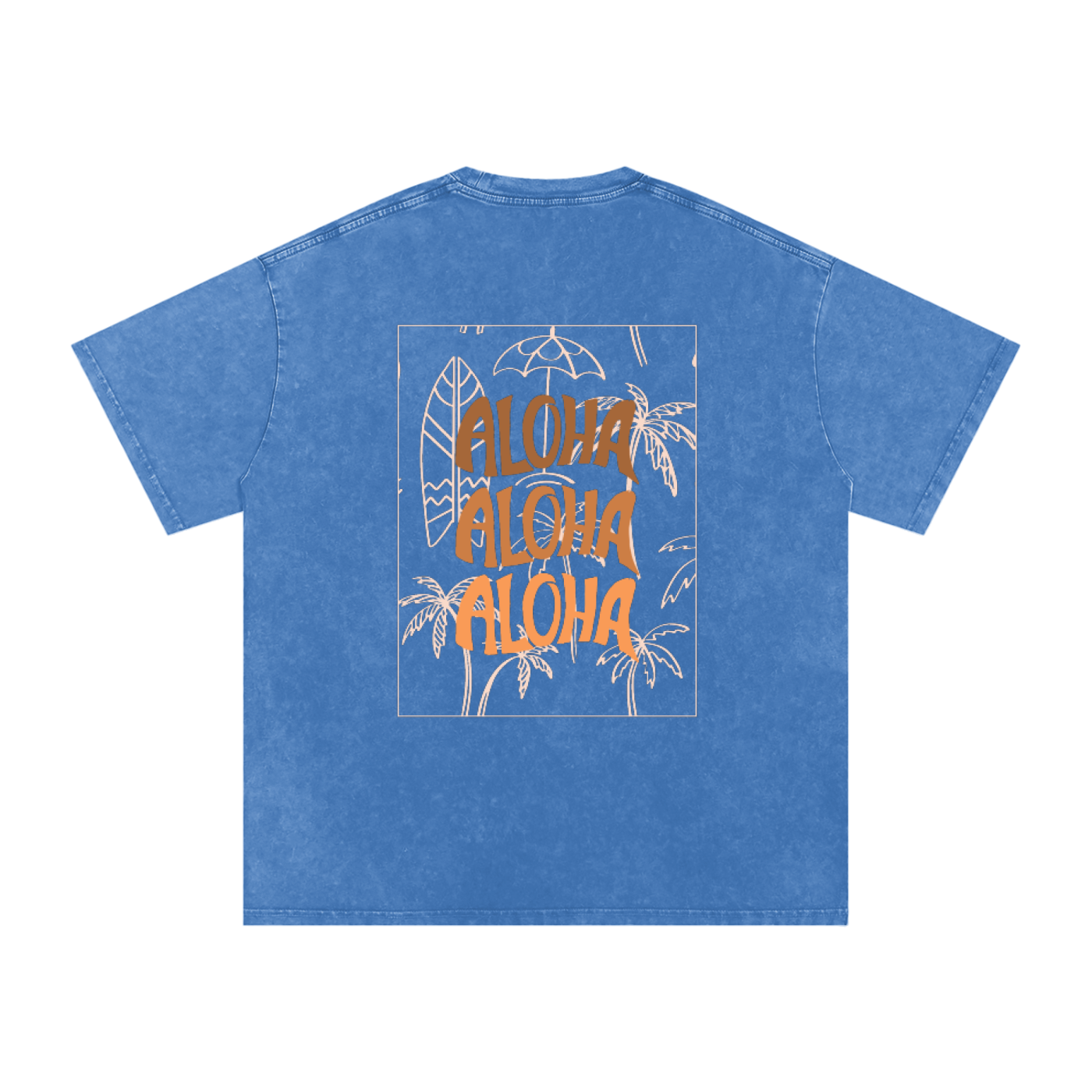 T-shirt oversize effet snow-washed - Aloha