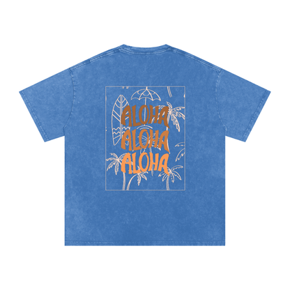 T-shirt oversize effet snow-washed - Aloha
