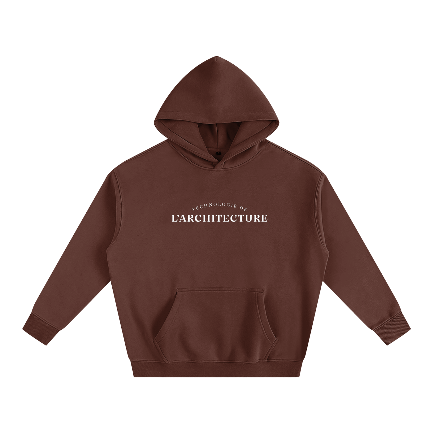 Hoodie oversize en molleton - Architecture - modèle 1