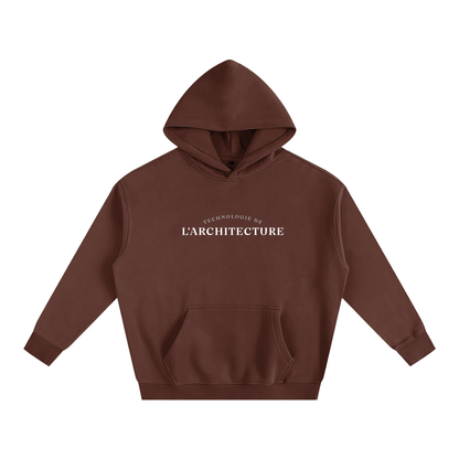 Hoodie oversize en molleton - Architecture - modèle 1