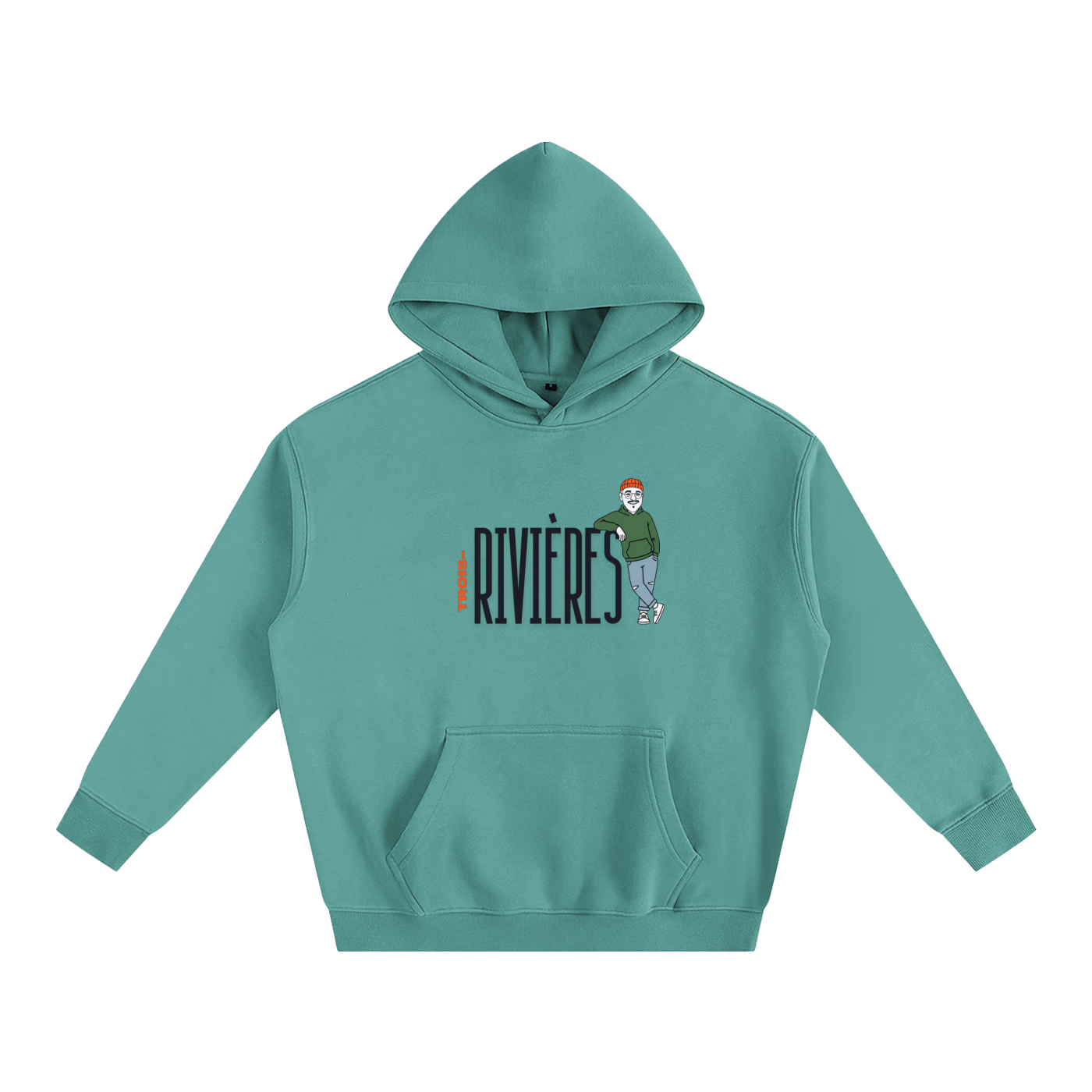 Hoodie oversize en molleton - Sam-à-TR - Collab