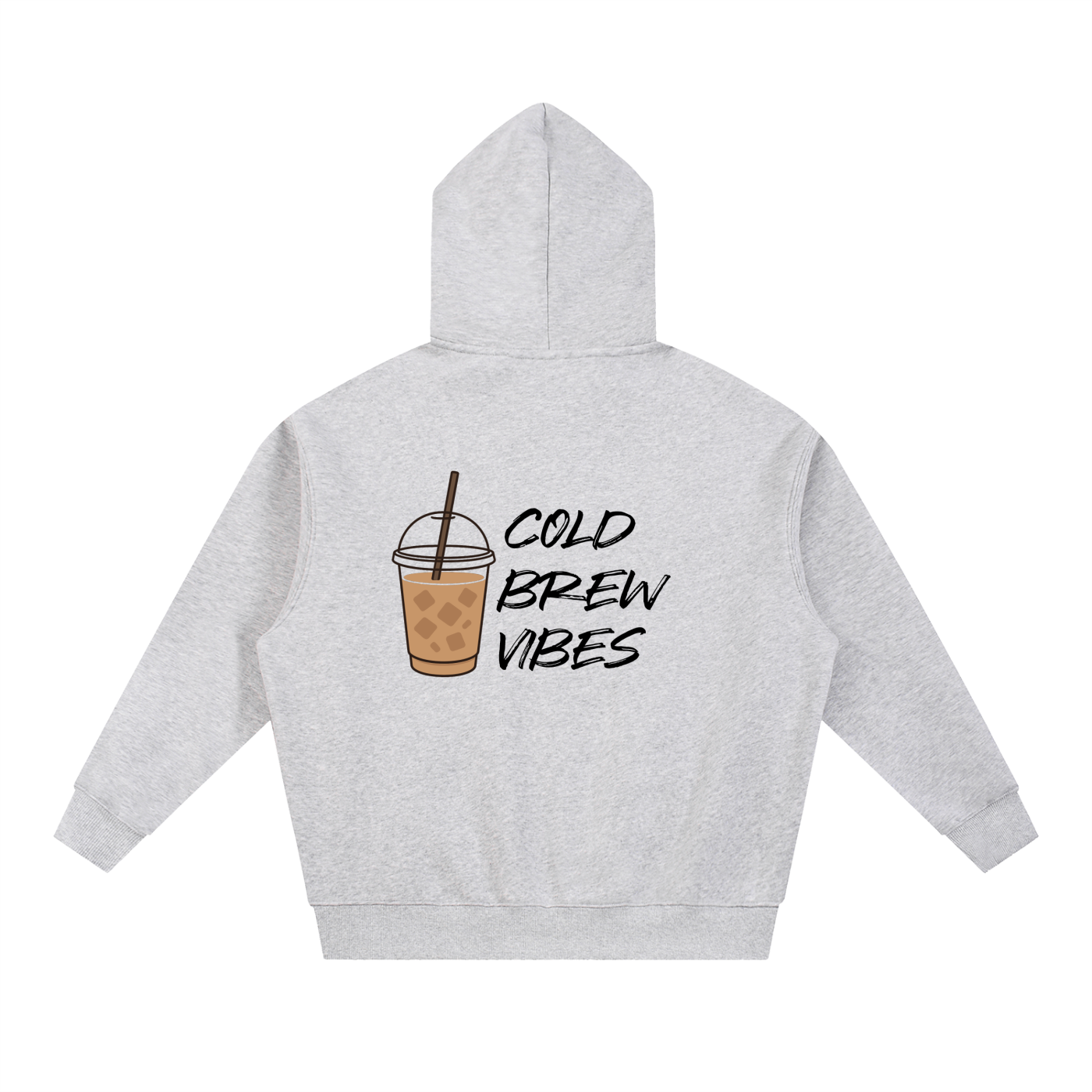 Hoodie boxy oversize essentiel en molleton - Cold Brew Vibes