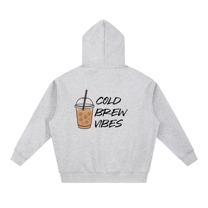 Hoodie boxy oversize essentiel en molleton - Cold Brew Vibes