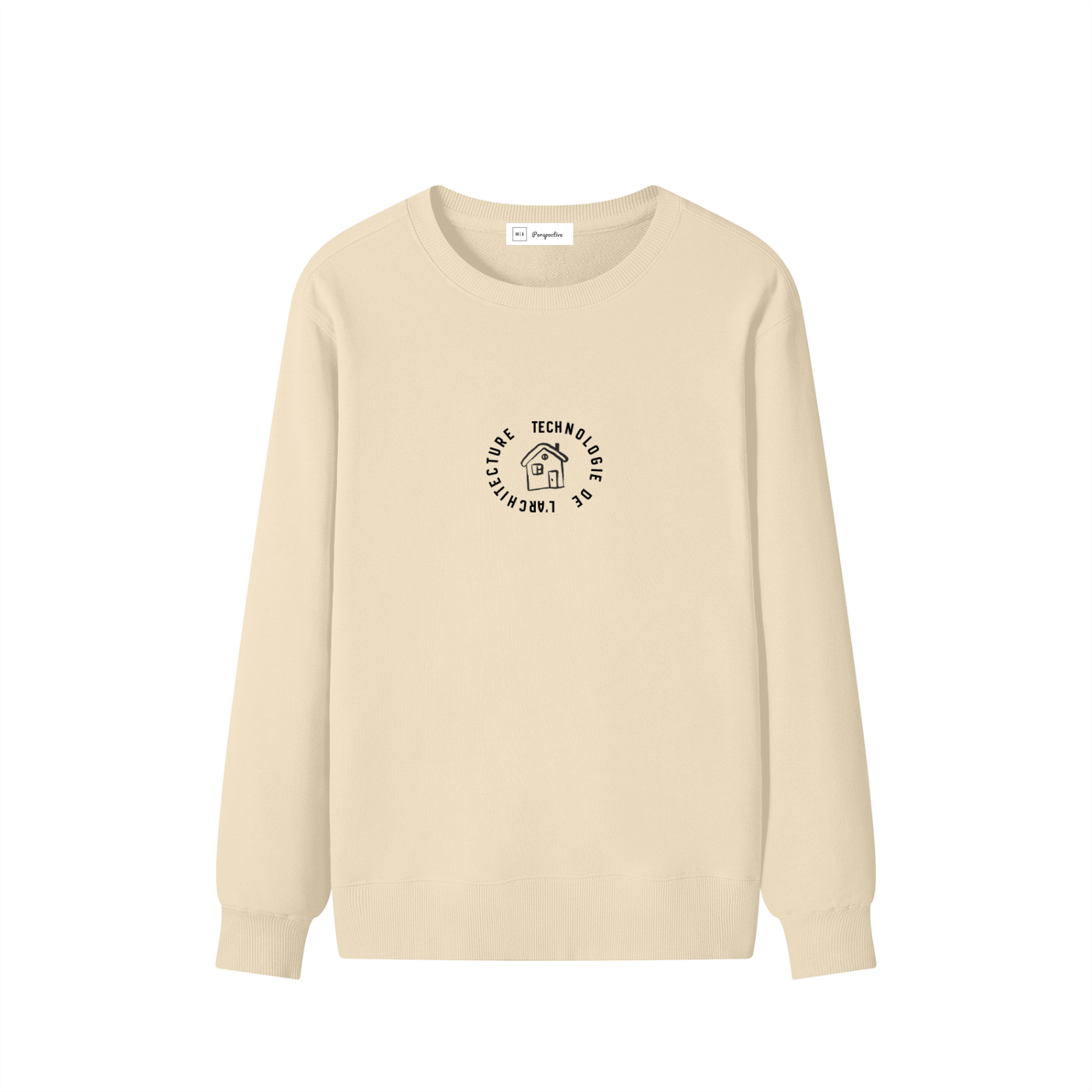 Chandail style Sweat-shirt unisexe en coton - Architecture - Modèle 2
