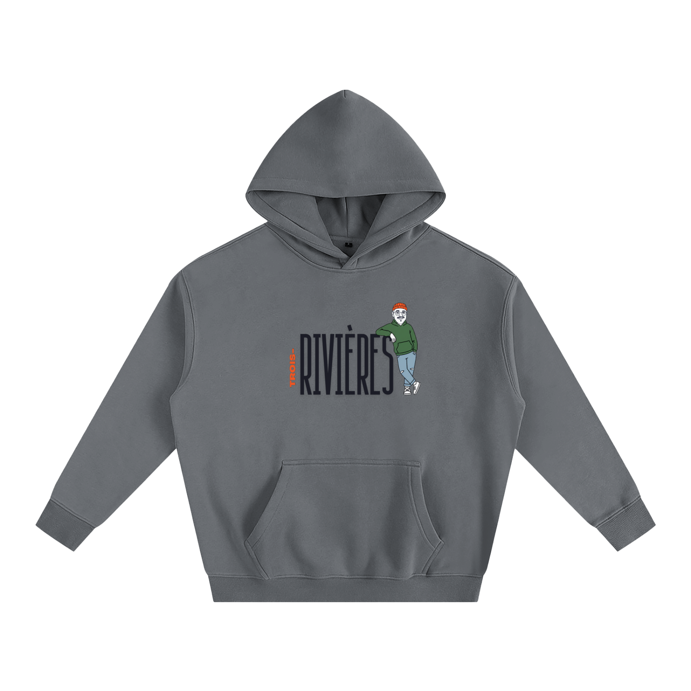 Hoodie oversize en molleton - Sam-à-TR - Collab