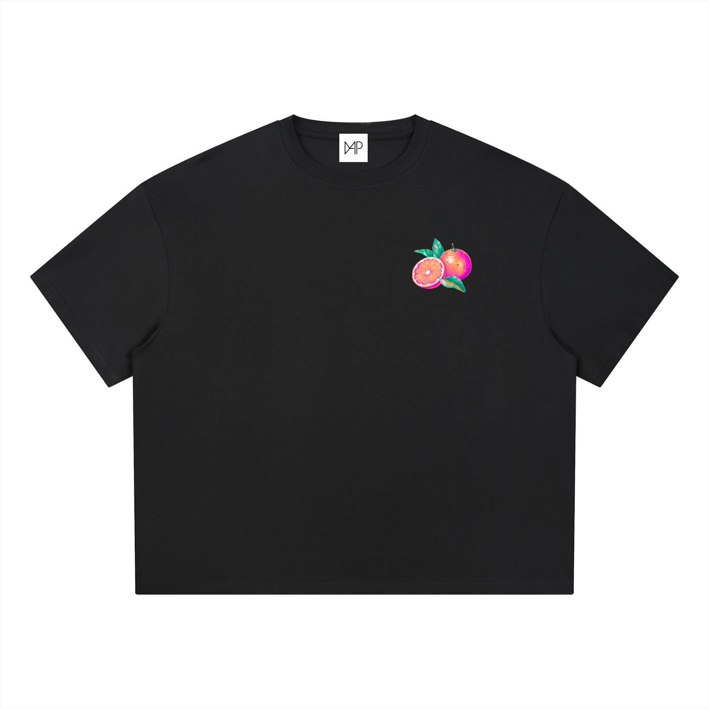 T-shirt boxy Coolmax - Orange coastline