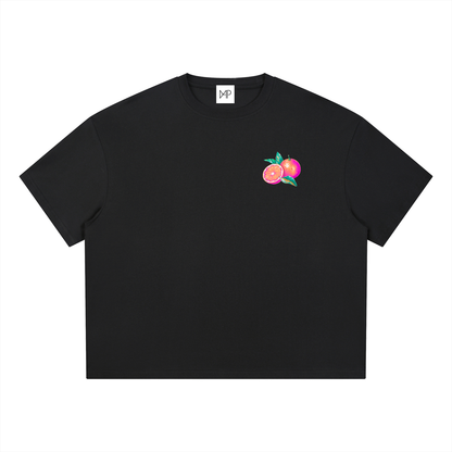 T-shirt boxy Coolmax - Orange coastline