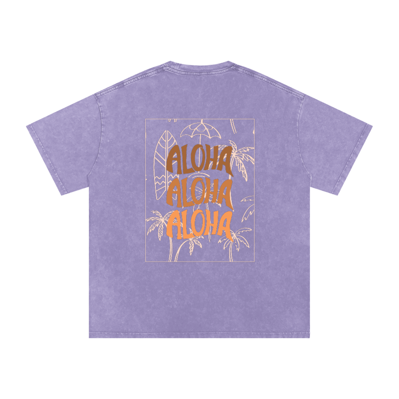 T-shirt oversize effet snow-washed - Aloha