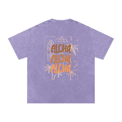 T-shirt oversize effet snow-washed - Aloha