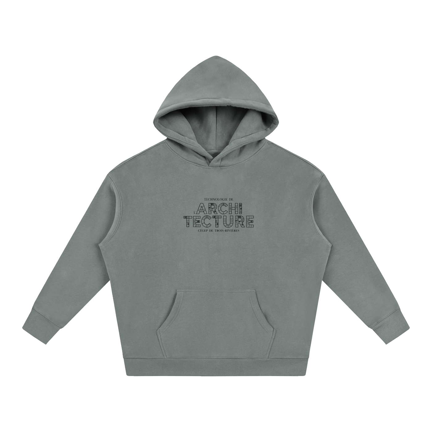 Oversize Fleeced Hoodie - MODÈLE_05