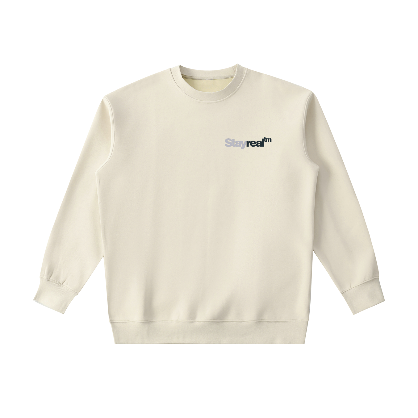 Sweat-shirt essentiel épais à col rond - stay real