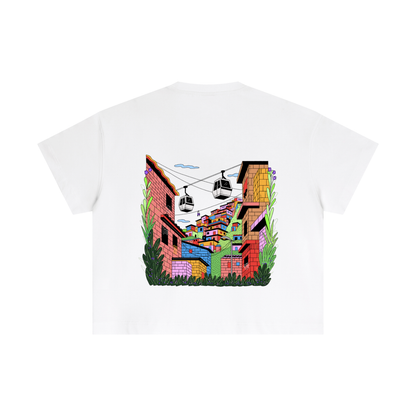 T-shirt essentiel en coton Boxy - Ville