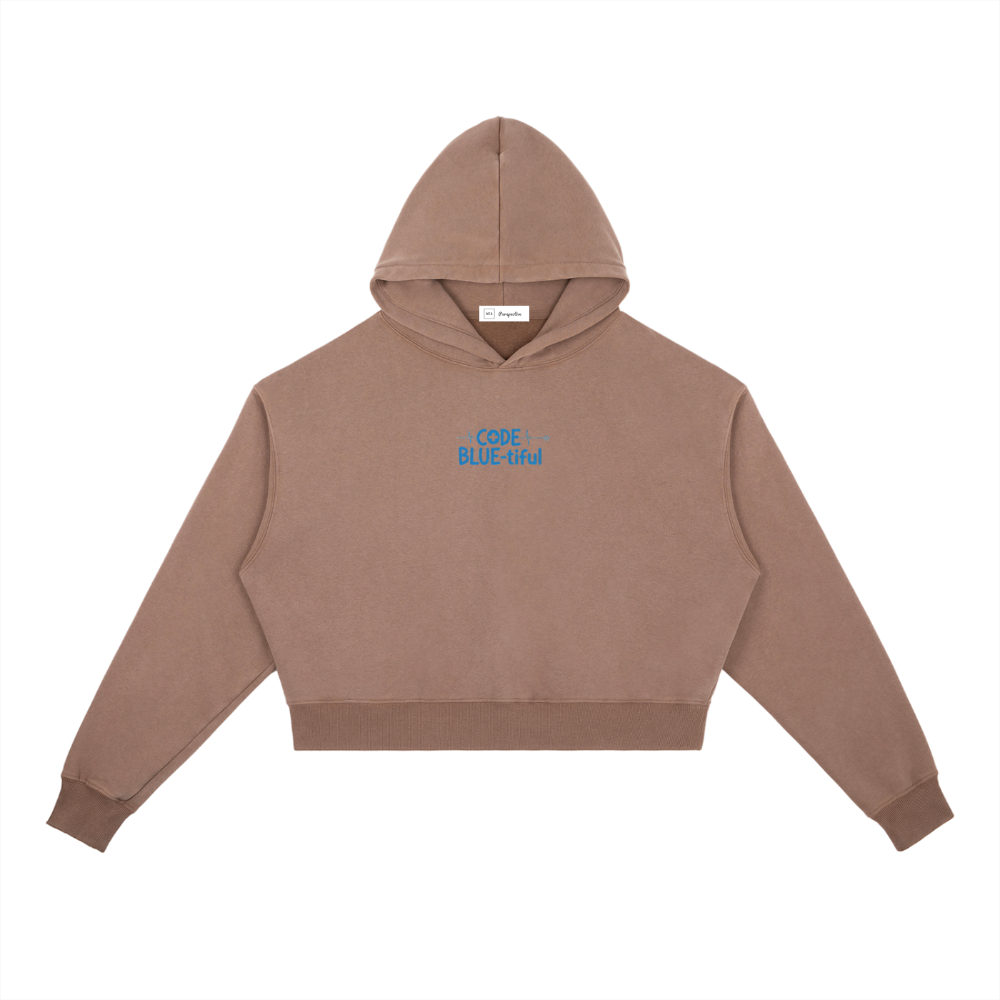 Hoodie Heavyweight délavé vintage - Code Blue-tiful