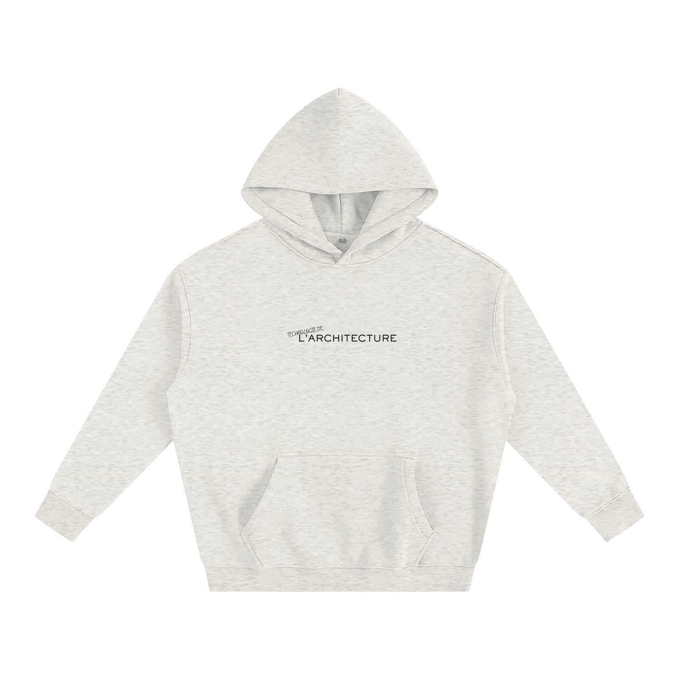 Hoodie oversize en molleton - Architecture - modèle 5