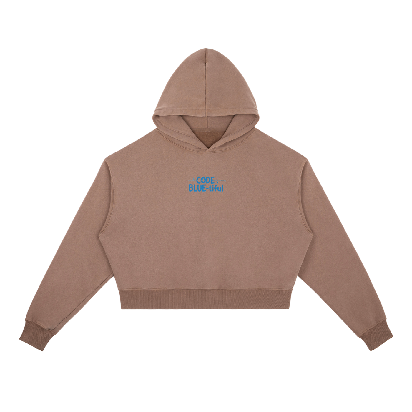 Hoodie Heavyweight délavé vintage - Code Blue-tiful