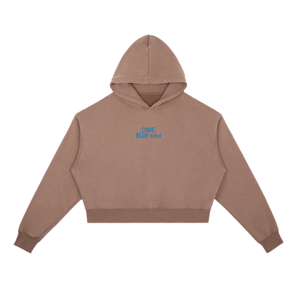 Hoodie Heavyweight délavé vintage - Code Blue-tiful