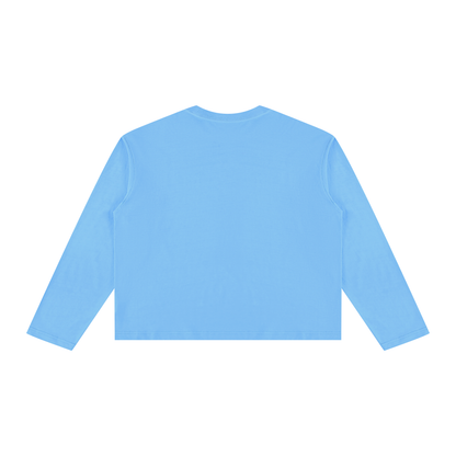 Unisex Vintage Wash Long Sleeve Boxy T-Shirt - I am an autumn