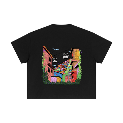 T-shirt essentiel en coton Boxy - Ville