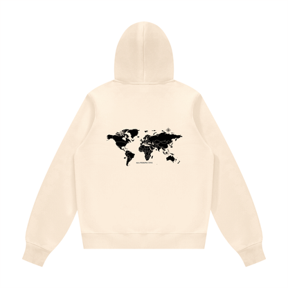 Unisex Fleece Regular Shoulder Hoodie - Monde
