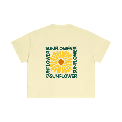 Essential Cotton Boxy T-Shirt - Sunflower
