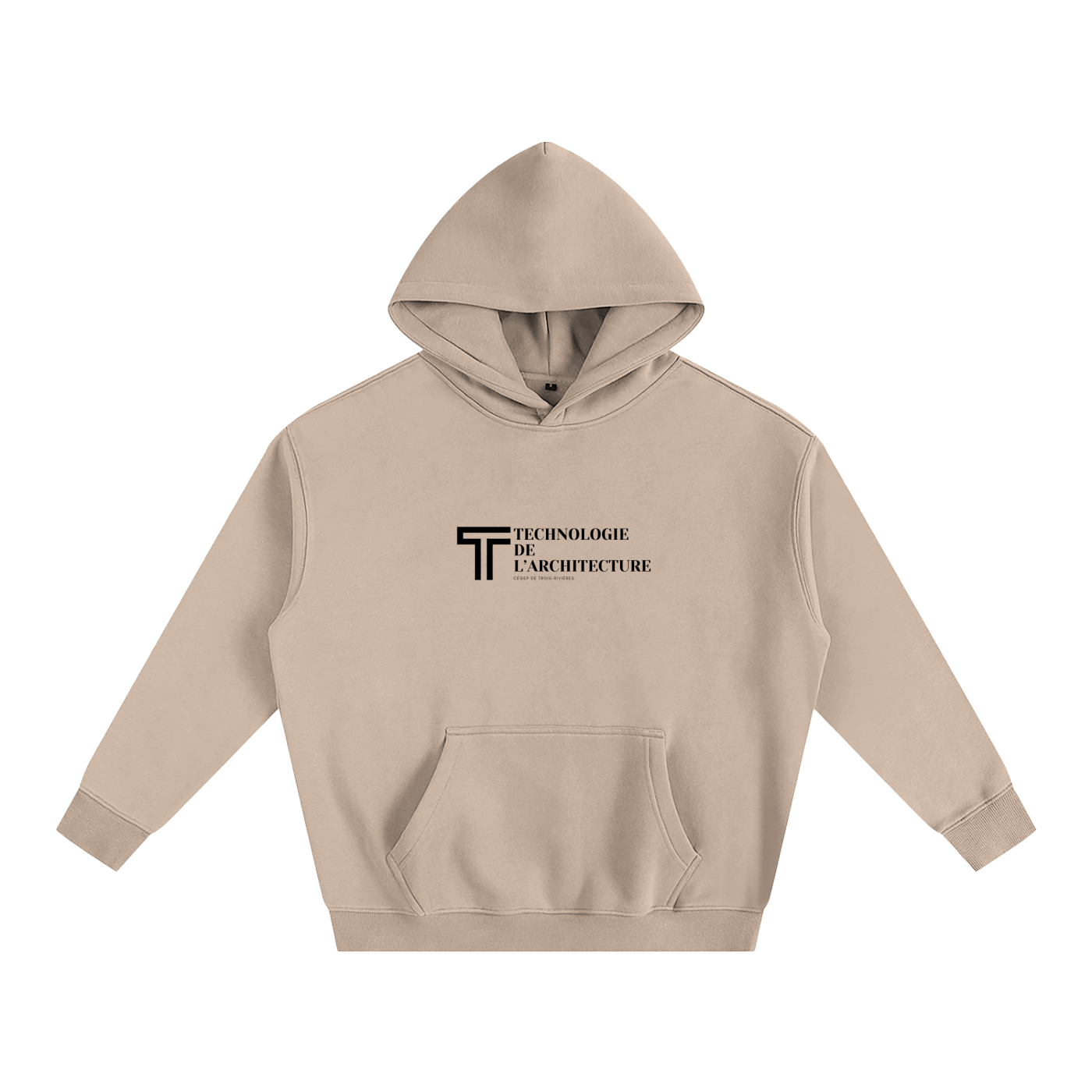 Hoodie oversize en molleton - Architecture - modèle 4