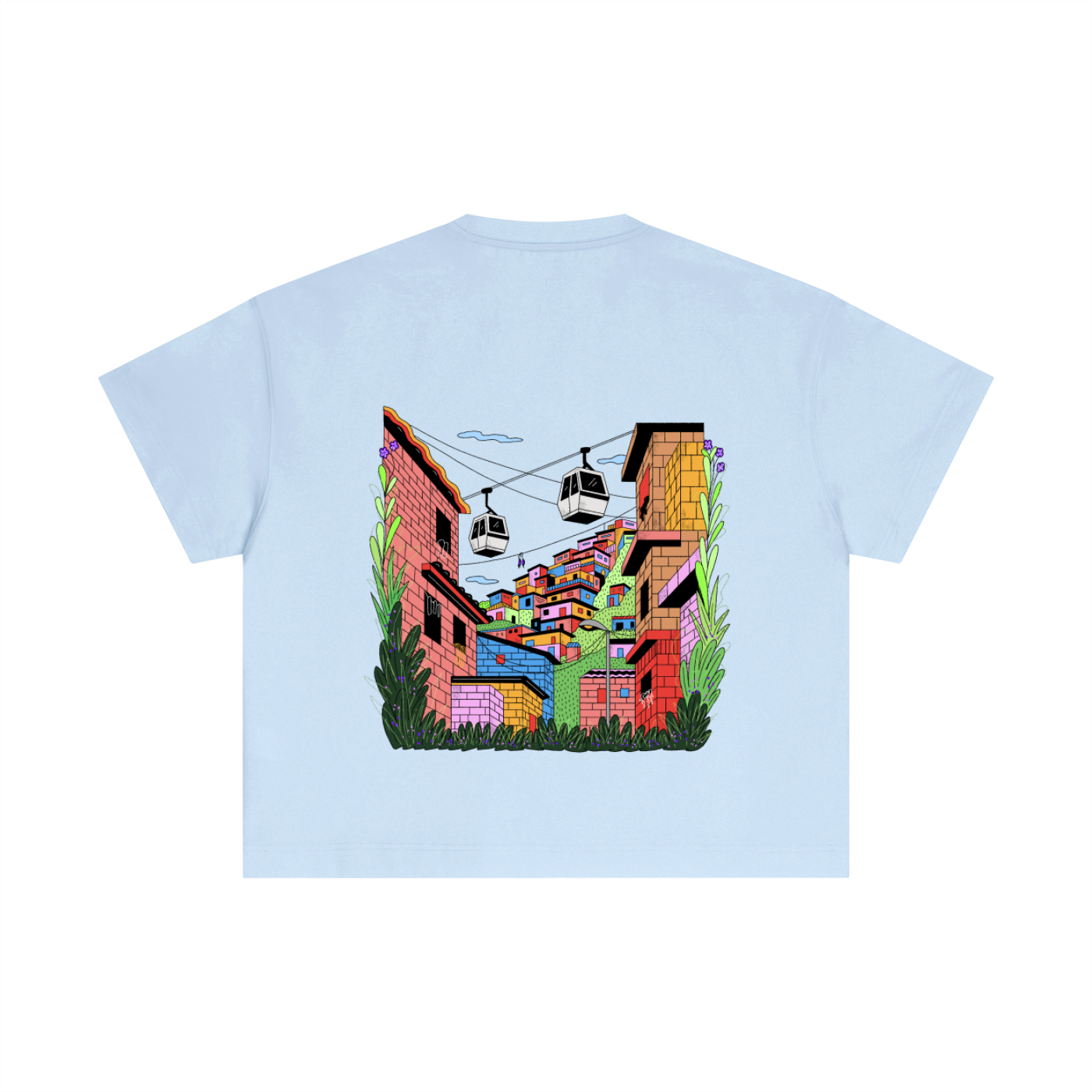 T-shirt essentiel en coton Boxy - Ville