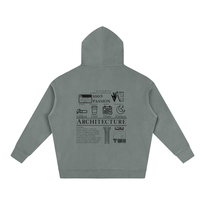 Oversize Fleeced Hoodie - MODÈLE_04