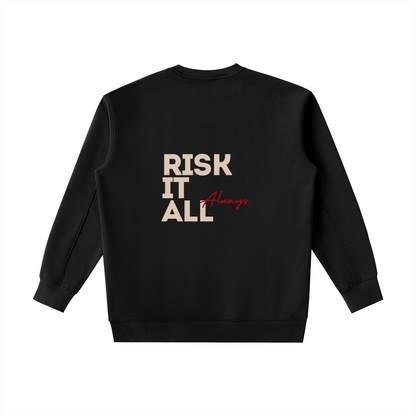 Sweat-shirt essentiel épais à col rond - Risk it all always