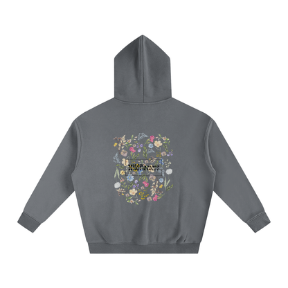 Hoodie oversize en molleton - Wildflowers