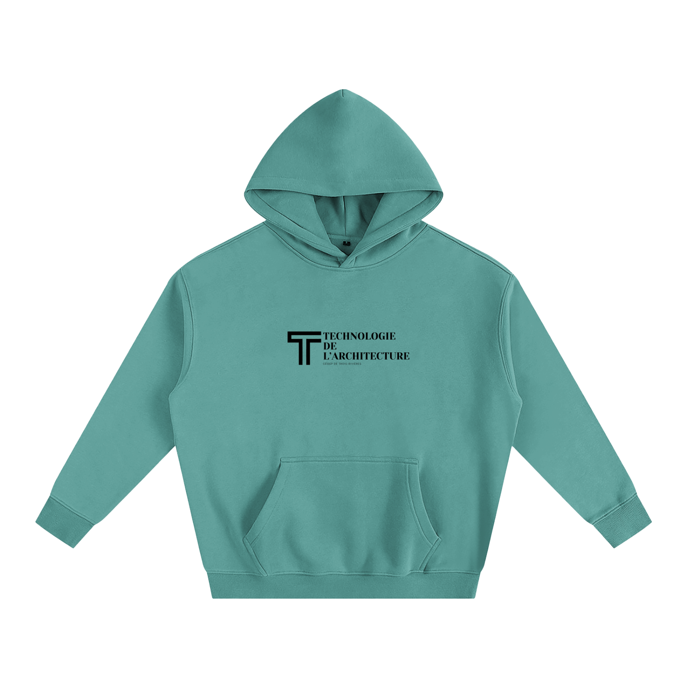 Hoodie oversize en molleton - Architecture - modèle 4