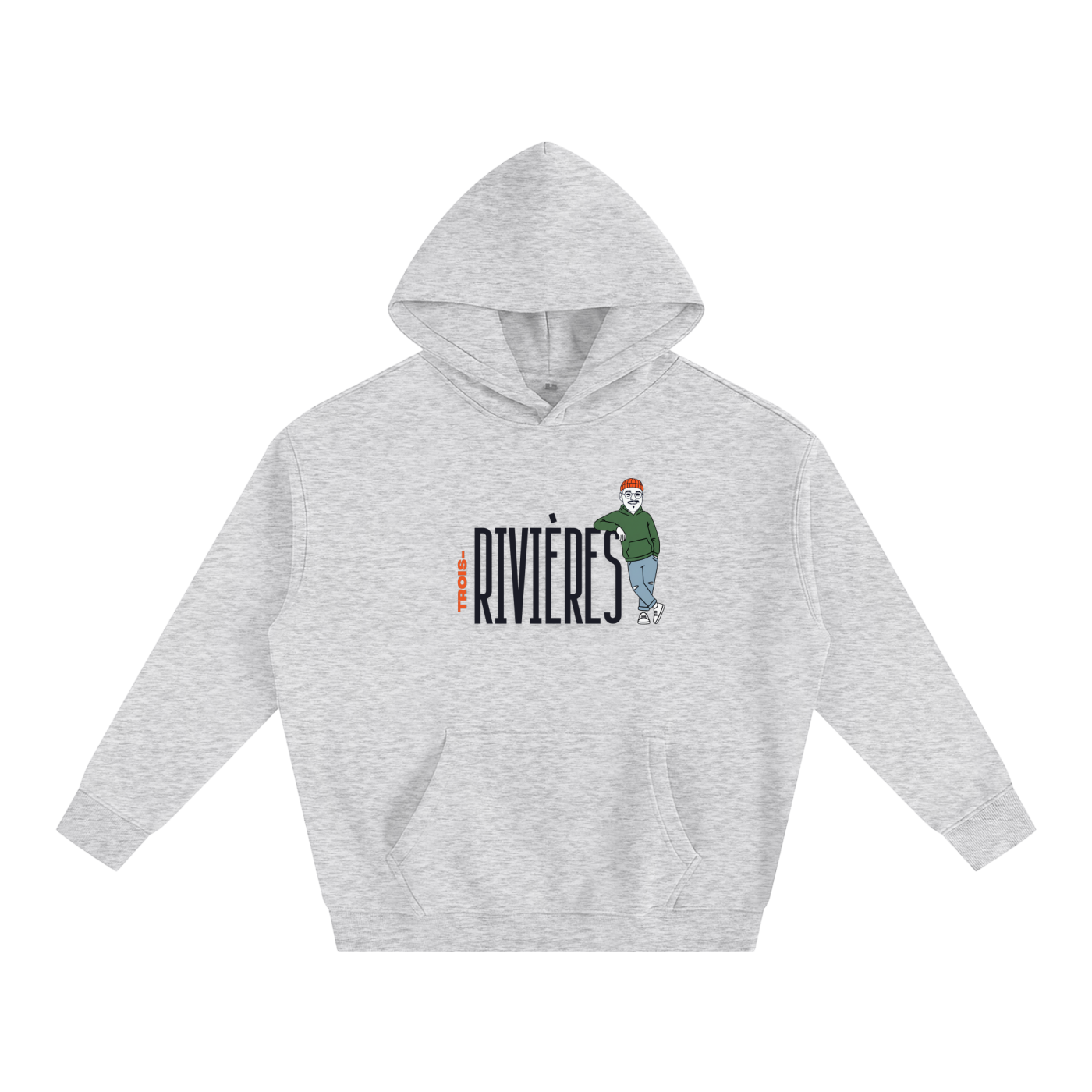 Hoodie oversize en molleton - Sam-à-TR - Collab