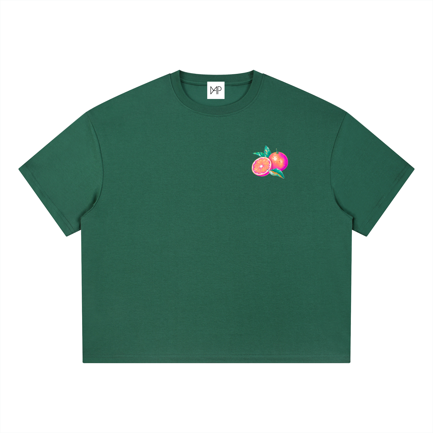 T-shirt boxy Coolmax - Orange coastline