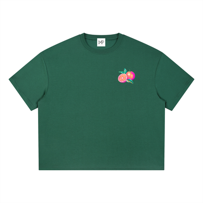T-shirt boxy Coolmax - Orange coastline