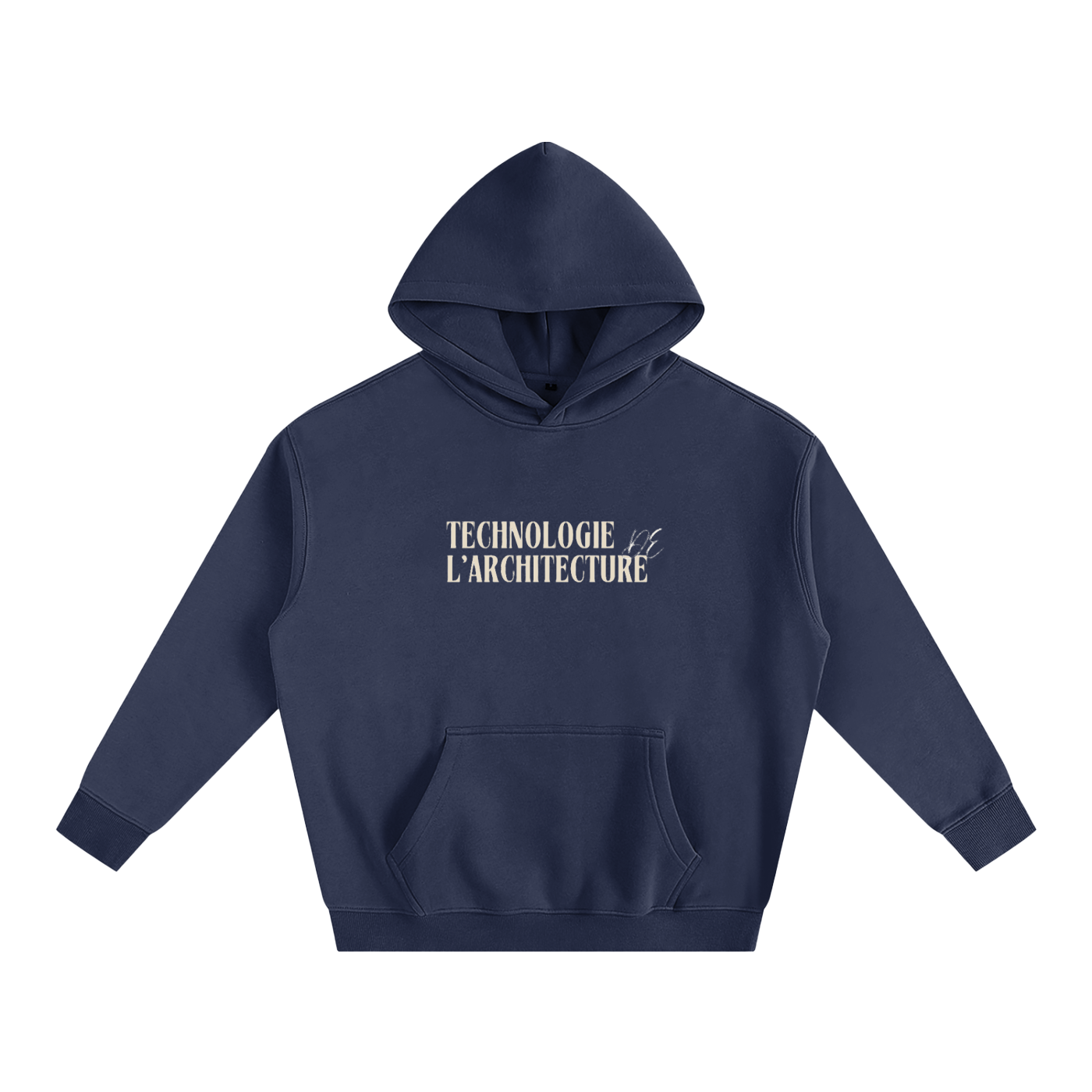 Hoodie oversize en molleton - Architecture - modèle 6