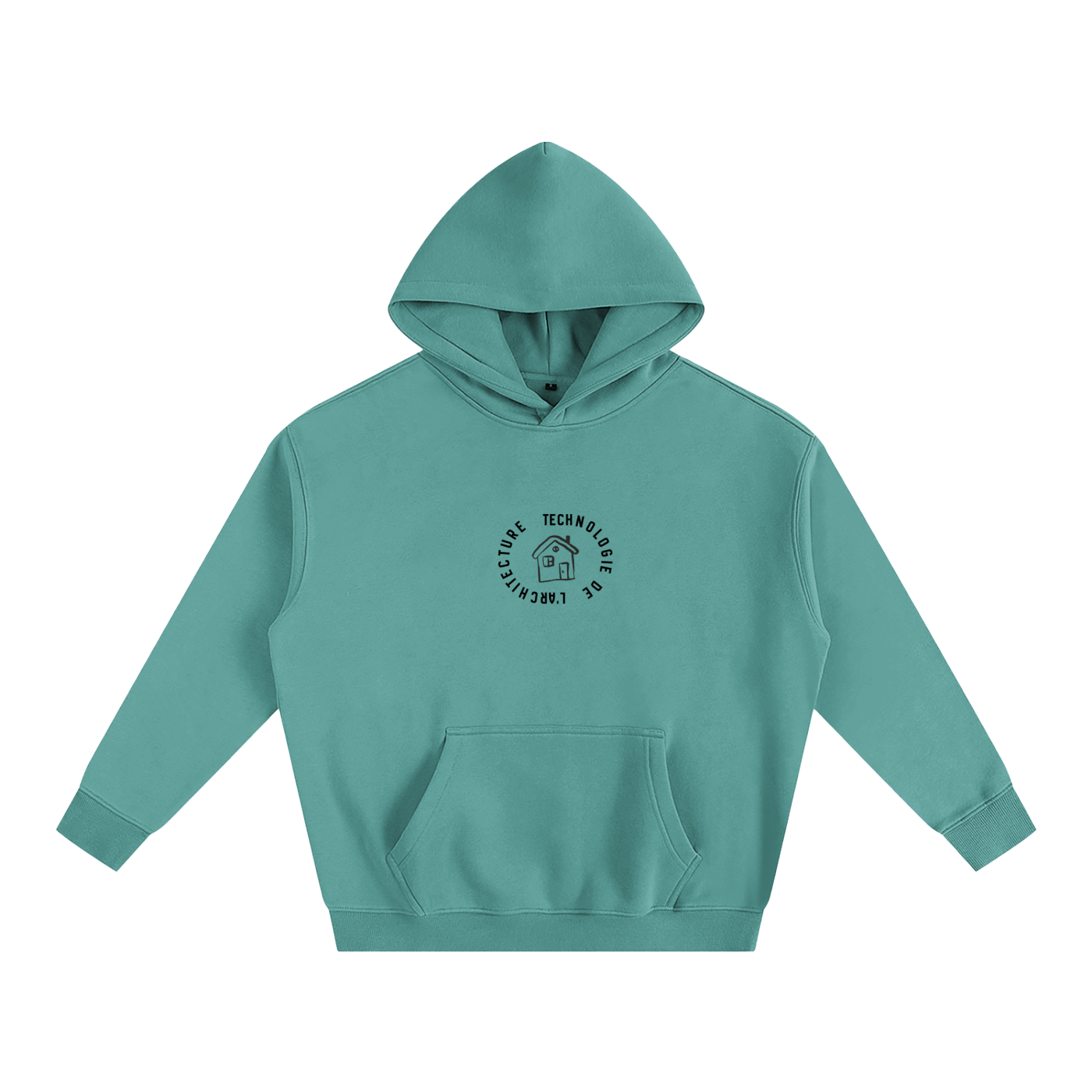 Hoodie oversize en molleton - Architecture - modèle 2
