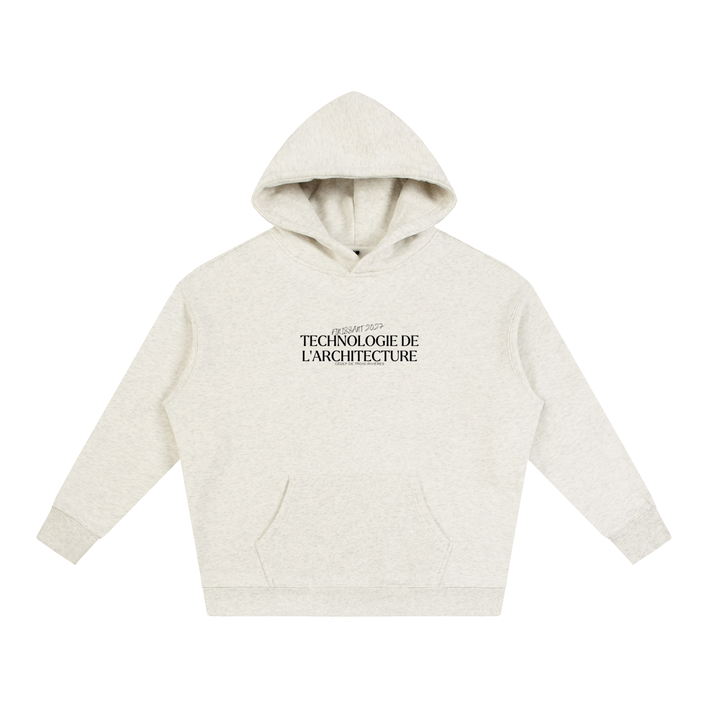 Oversize Fleeced Hoodie - FINISSANT_MODÈLE_01