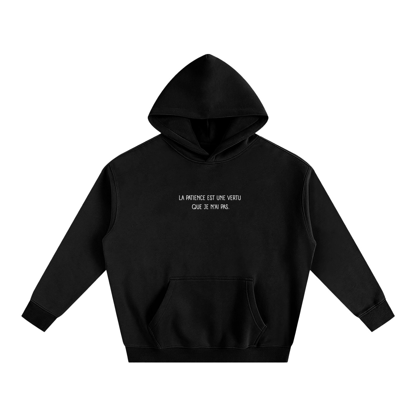 Hoodie oversize en molleton - Patience