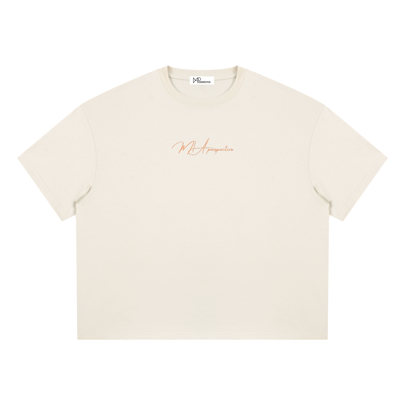 T-shirt boxy Coolmax - Orange coastline