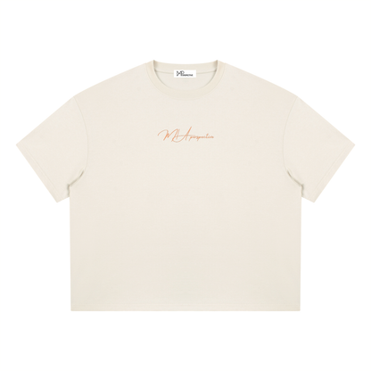 T-shirt boxy Coolmax - Orange coastline