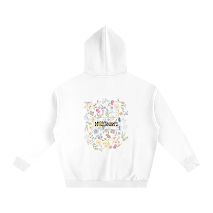 Hoodie oversize en molleton - Wildflowers