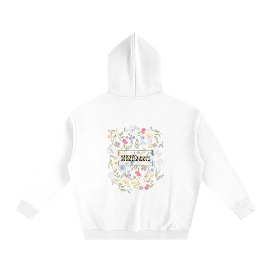 Hoodie oversize en molleton - Wildflowers