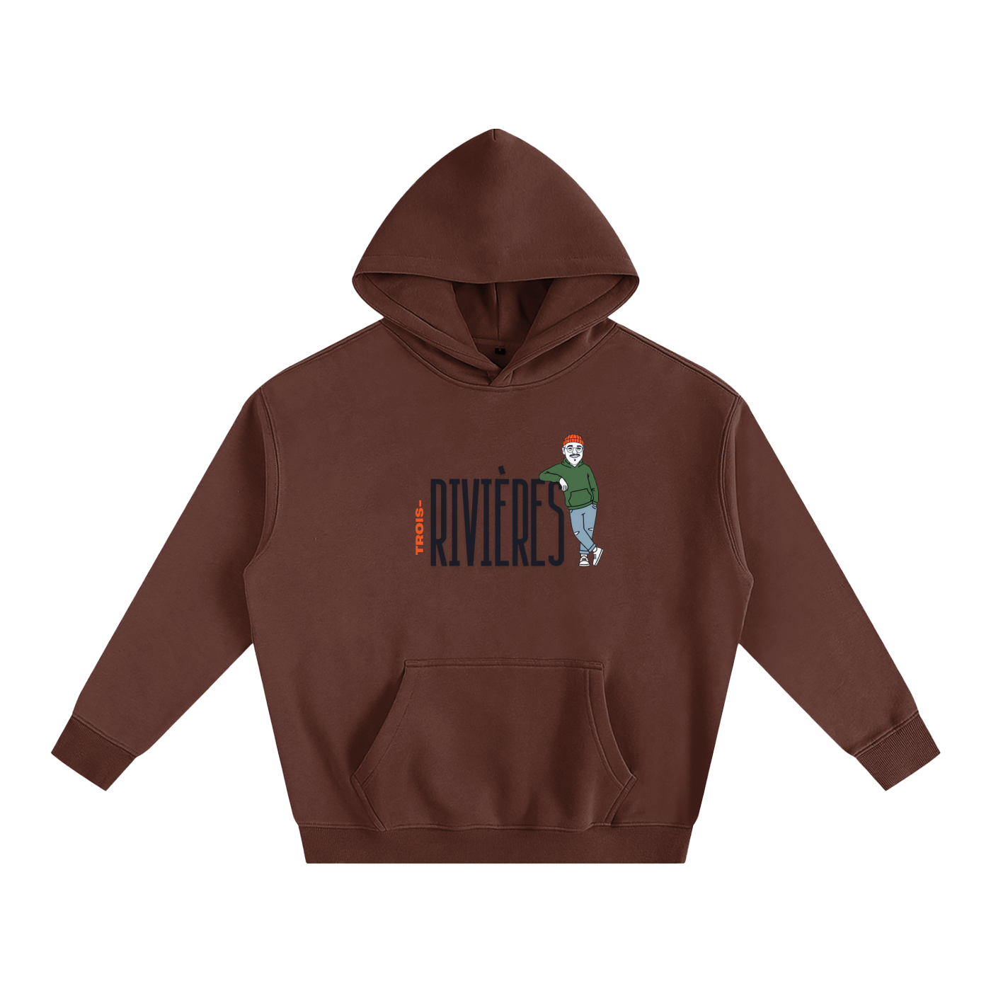 Hoodie oversize en molleton - Sam-à-TR - Collab